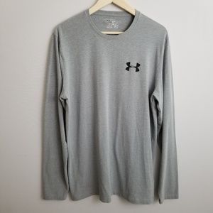 Under Armour heatgear gray longsleeve shirt mens M